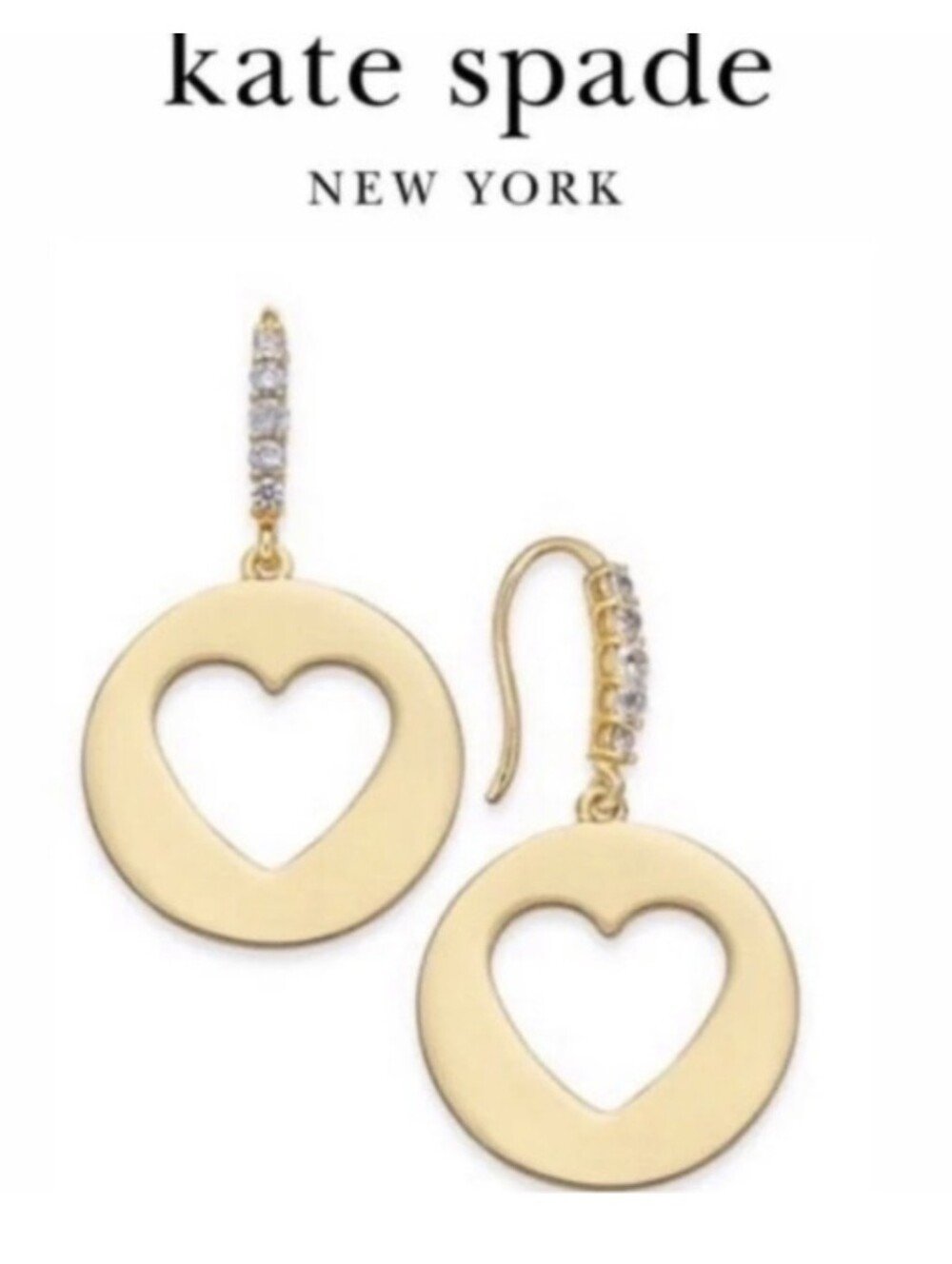 NWT kate spade Symbols Heart Earrings